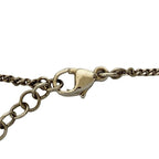 Chanel Box CC Logo Motif Plated Rhinestone Necklace — view 4