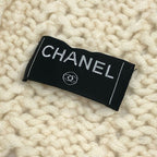 Chanel Scarf Chain CC Logo Cashmere White — view 4