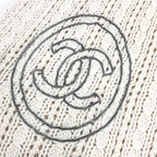 Chanel Scarf Chain CC Logo Cashmere White — view 3