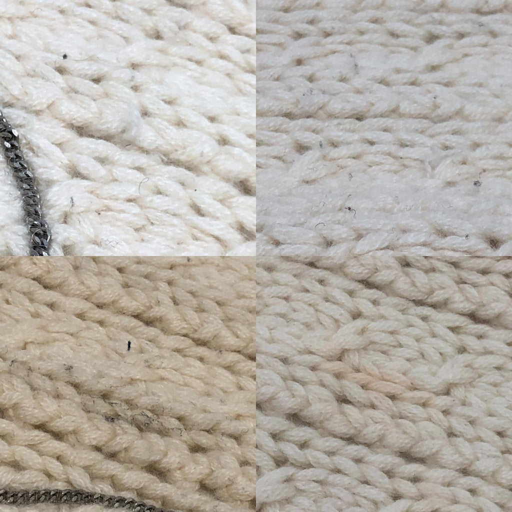 Chanel Scarf Chain CC Logo Cashmere White — view 8