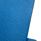 Hermes 4 Key Case Bearn Blue Elige Silver Epsom Holder Zelige — view 6
