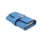 Hermes 4 Key Case Bearn Blue Elige Silver Epsom Holder Zelige — view 2