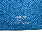 Hermes 4 Key Case Bearn Blue Elige Silver Epsom Holder Zelige — view 7
