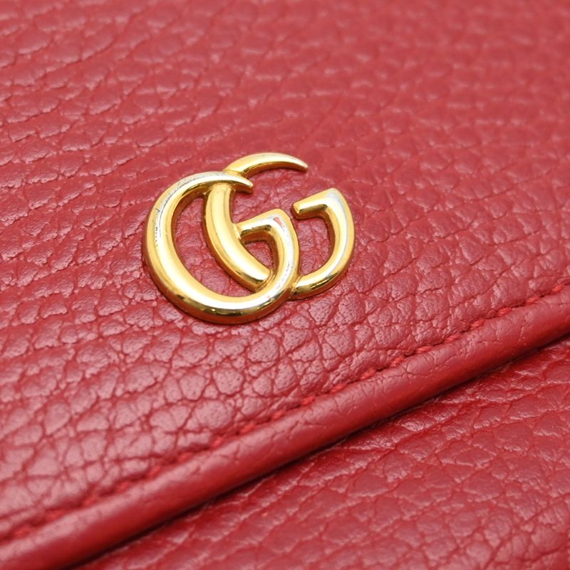 Gucci Wallet Leather Red — view 7