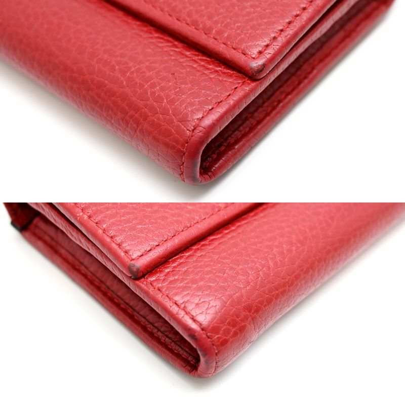 Gucci Wallet Leather Red — view 8