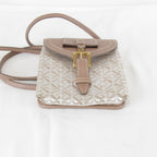 Loewe Usedloewe Repeat Anagram Mini Shoulder Bag Canvas Beige — view 7