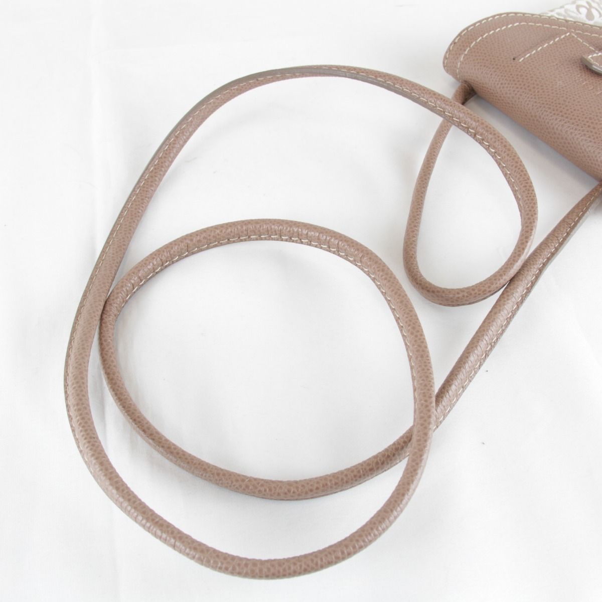 Loewe Usedloewe Repeat Anagram Mini Shoulder Bag Canvas Beige — view 8