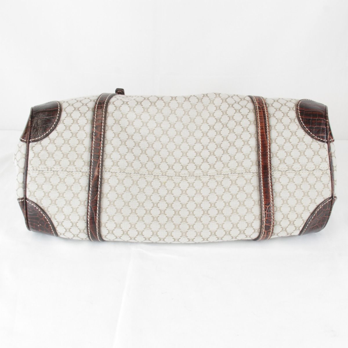 Celine Macadam Pattern Beige Handbag Canvas — view 7