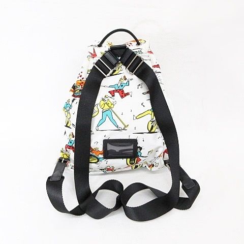 Prada Backpack All Over Pattern Nylon White — view 2