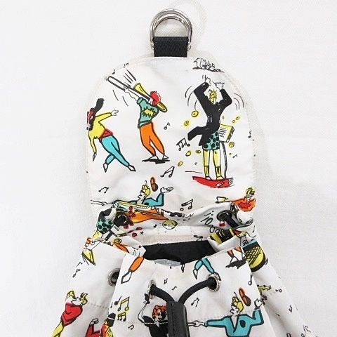 Prada Backpack All Over Pattern Nylon White — view 6