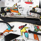 Prada Backpack All Over Pattern Nylon White — view 9