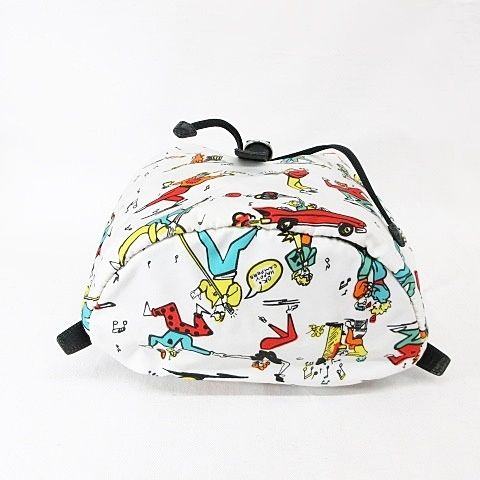 Prada Backpack All Over Pattern Nylon White — view 4