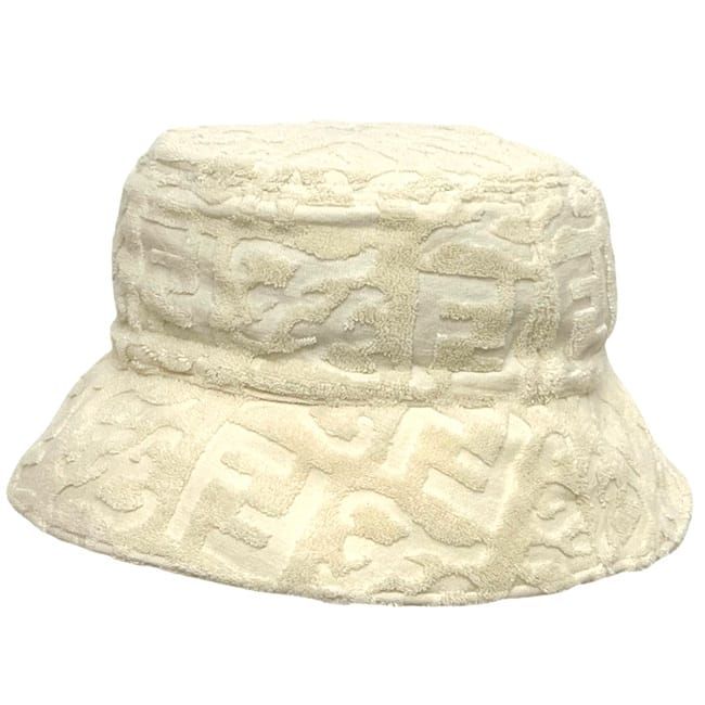 Fendi Bucket Hat White Zucca — view 2
