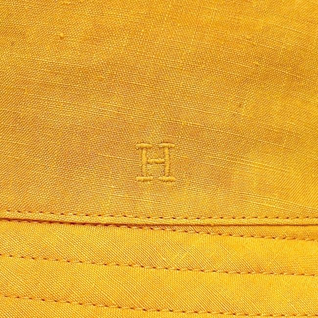 Hermes Bucket Hat Orange Yellow Cleaned — view 7