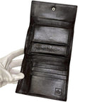 Fendi Trifold Wallet Khaki Brown Zucca — view 3