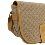 Celine Shoulder Bag Beige Macadam Leather — view 5