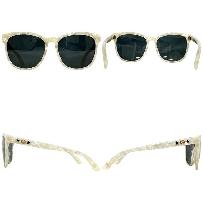 Gucci Sunglasses Shell White Black — view 2