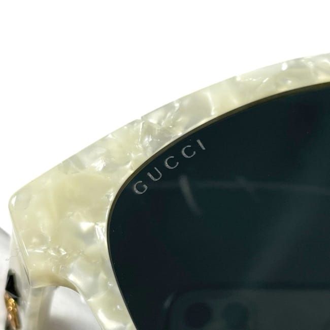 Gucci Sunglasses Shell White Black — view 6