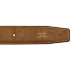 Hermes Belt Black Camel Brown Gold — view 5