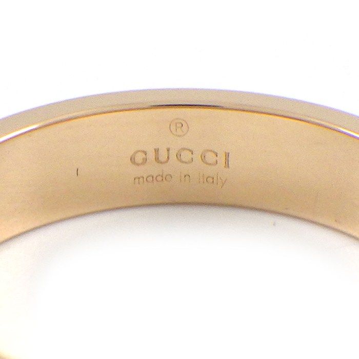 Gucci Ring Icon Slim GG Logo 18K Pink Gold — view 6
