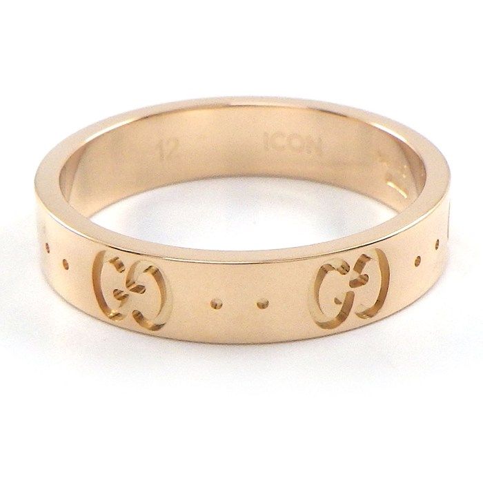 Gucci Ring Icon Slim GG Logo 18K Pink Gold — view 2