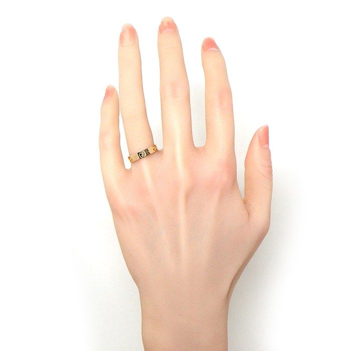 Gucci Ring Icon Slim GG Logo 18K Pink Gold — view 7