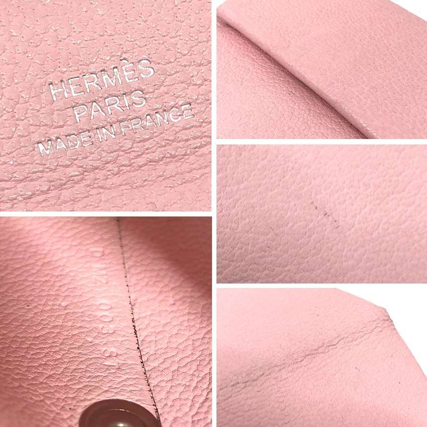 Hermes Bastia Coin Case Porte Monnaie Purse Rose Sakura Pink — view 3