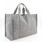 Dior Tote Check Cotton Black White — view 3