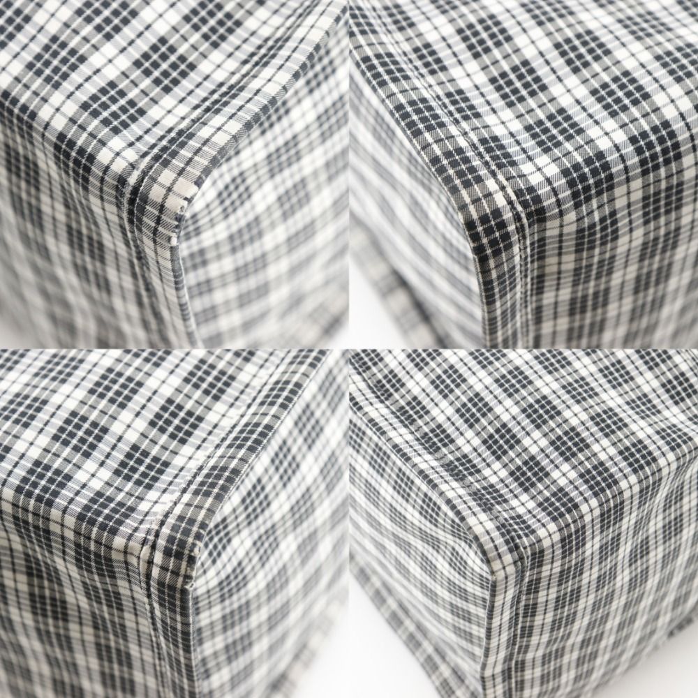 Dior Tote Check Cotton Black White — view 4