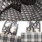 Dior Tote Check Cotton Black White — view 8
