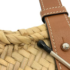 Loewe Basket Anagram Small Tote Brown Orange — view 8