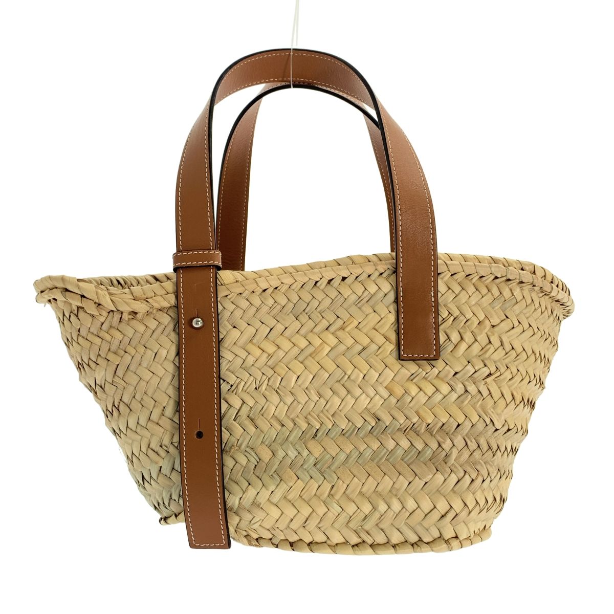Loewe Basket Anagram Small Tote Brown Orange — view 2