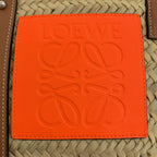 Loewe Basket Anagram Small Tote Brown Orange — view 4
