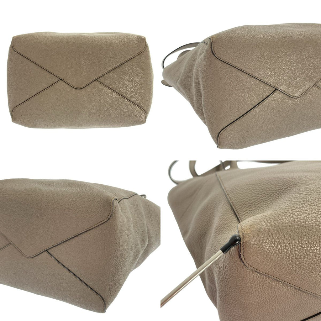 Prada Argilla Leather Tote Gray — view 7