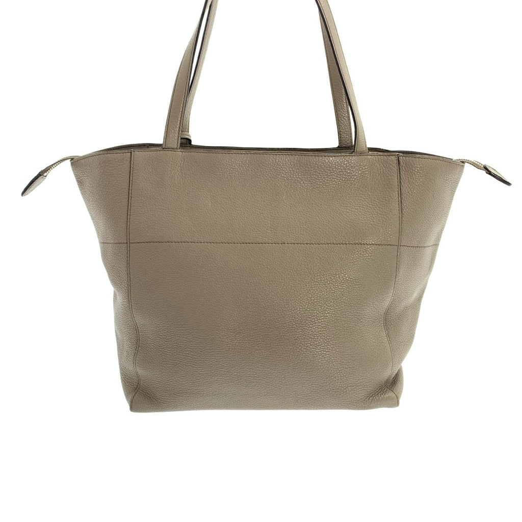 Prada Argilla Leather Tote Gray — view 4