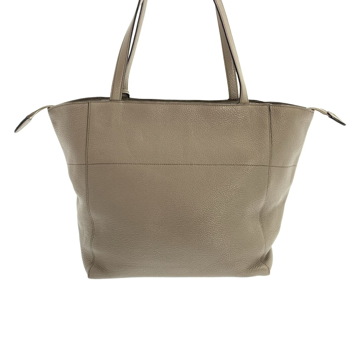 Prada Argilla Leather Tote Gray — view 4