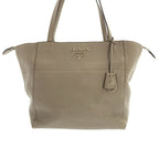 Prada Argilla Leather Tote Gray — view 3