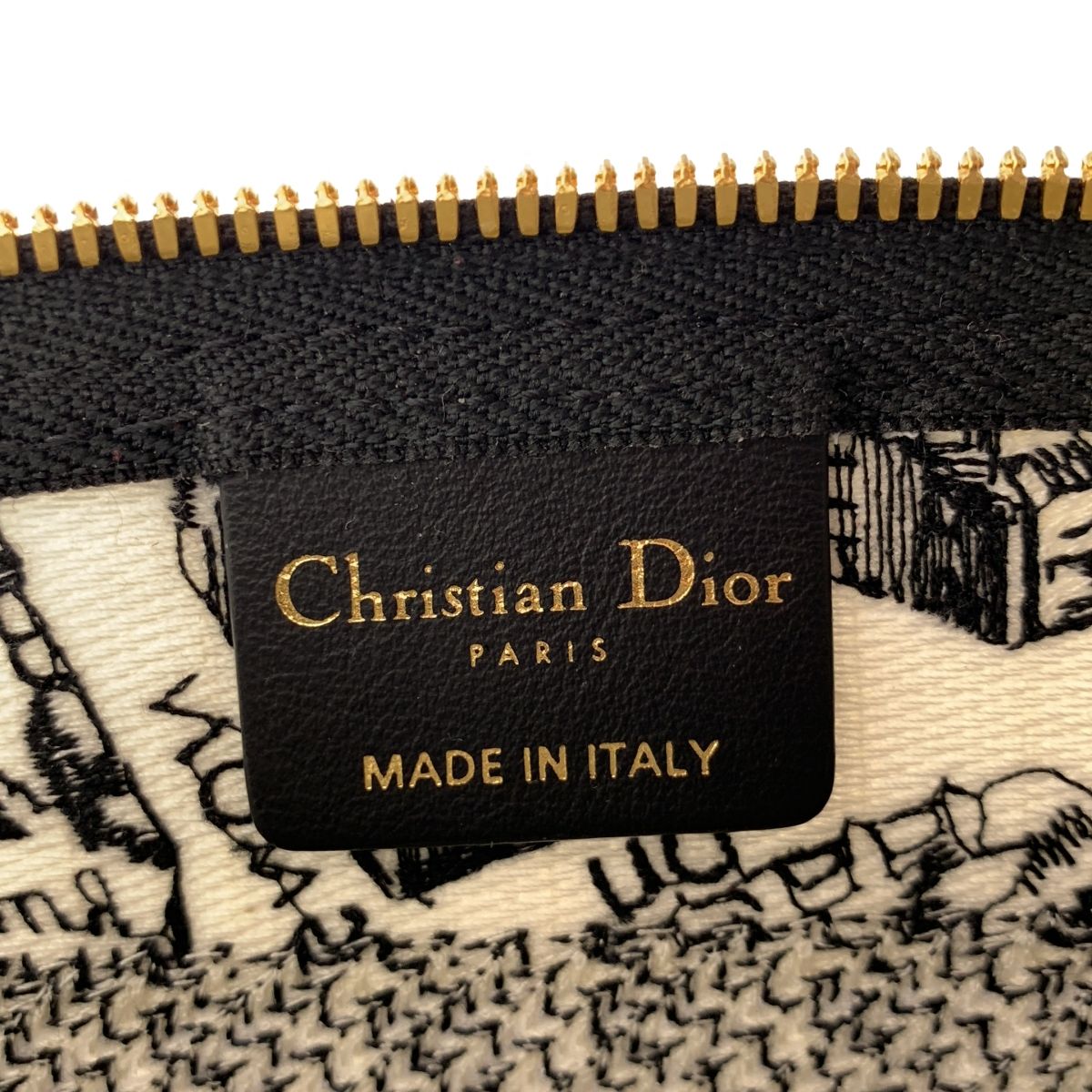 Dior Plan de Paris Pouch Black White — view 4