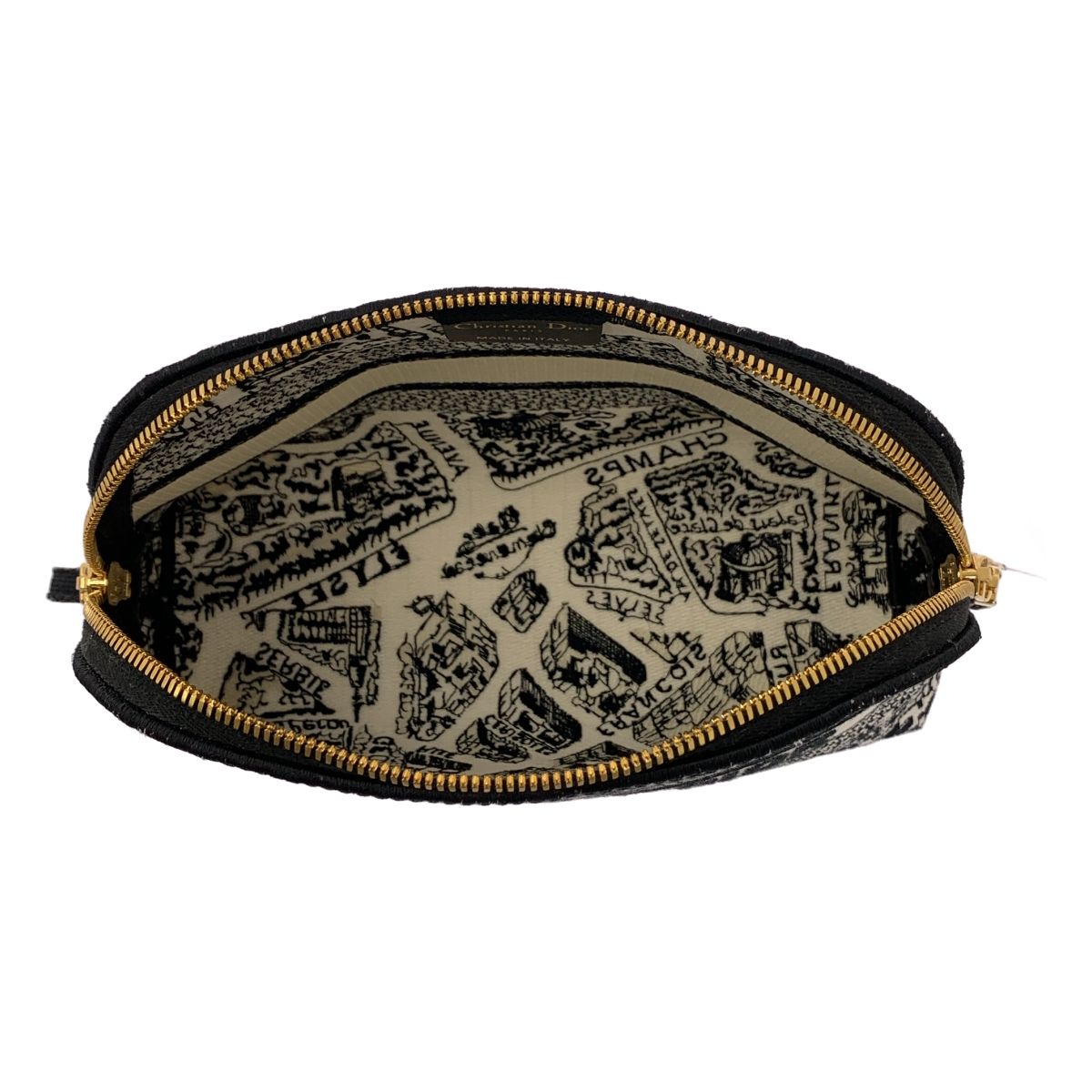 Dior Plan de Paris Pouch Black White — view 3