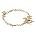 Chanel Bambi CC Logo Chain Bracelet Gold — view 3