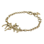 Chanel Bambi CC Logo Chain Bracelet Gold — view 2
