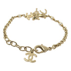 Chanel Bambi CC Logo Chain Bracelet Gold — view 5