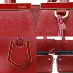 Fendi Petit Tou Jour 2-Way Shoulder Leather Red Handbag — view 8