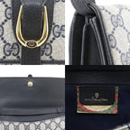 Gucci Vintage 2-Way Clutch 904.02.050 GG Plus Gray Navy Shoulder Bag — view 9