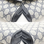 Gucci Vintage 2-Way Clutch 904.02.050 GG Plus Gray Navy Shoulder Bag — view 4
