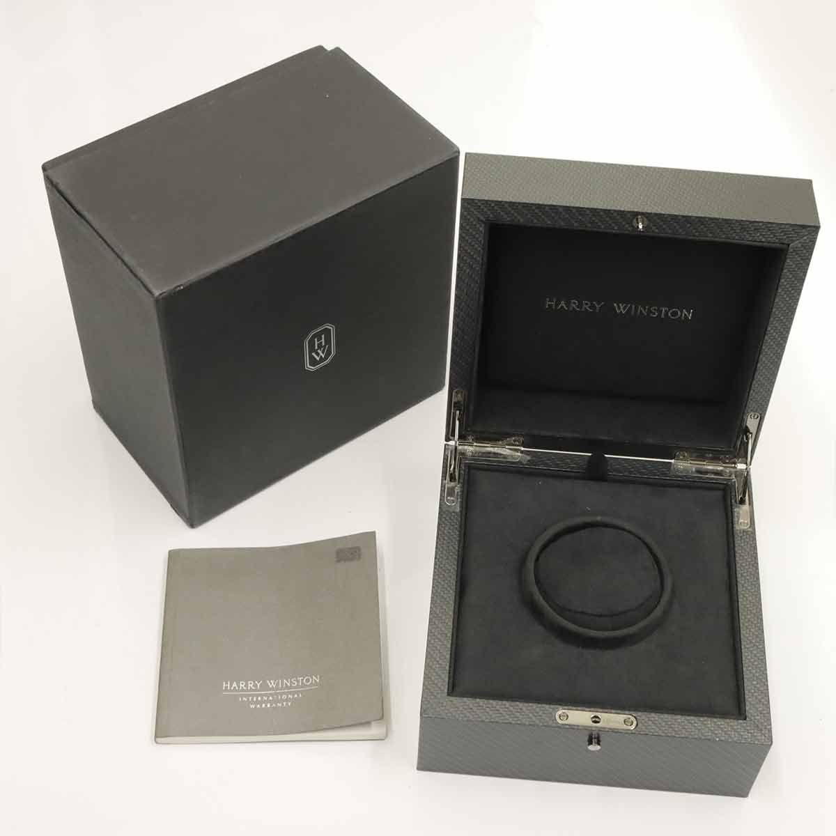 Harry Winston Midnight 450 Watch Date Silver 18K Pink Gold — view 5