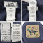 Hermes Bucket Hat Bob Eden 57 Denim Navy — view 7