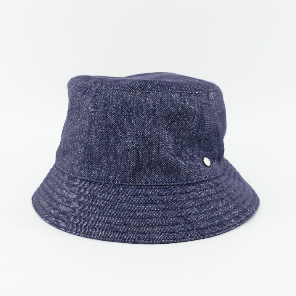 Hermes Bucket Hat Bob Eden 57 Denim Navy — view 4