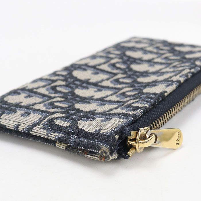 Dior Chain Pouch Small Saddle Wallet Canvas — view 8