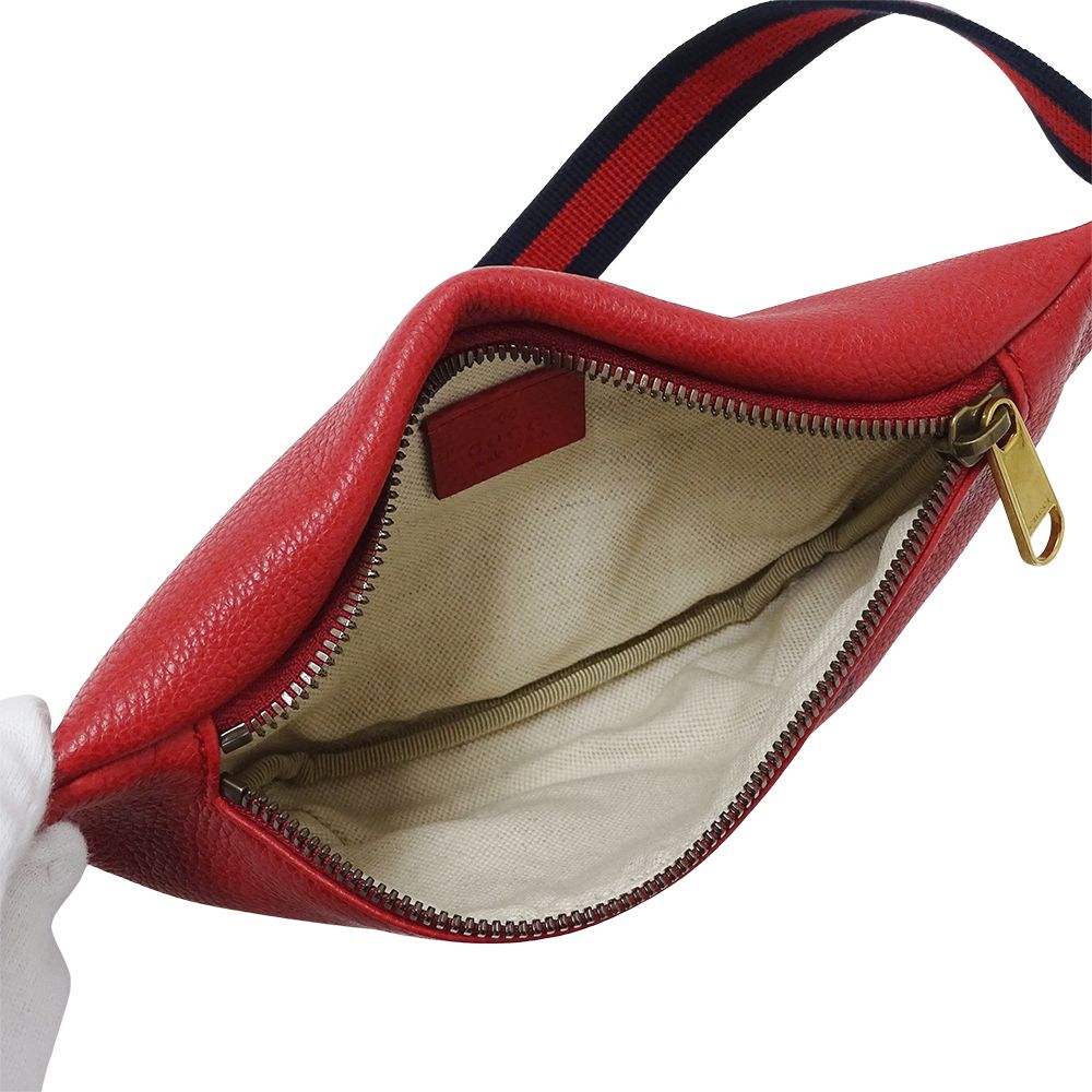 Gucci Belt Bag Sherry Leather Red — view 5